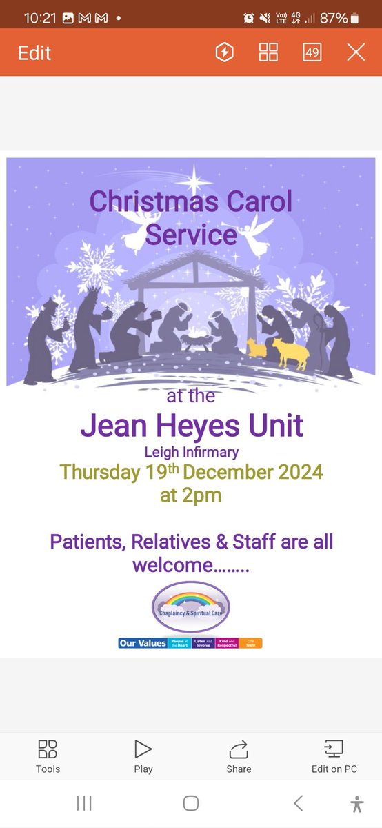 WWLPatientExperience (@wwlpatientexp) on Twitter photo The Chaplains will be leading the Christmas Carol Service <a href="/JHRUwwlcommuni1/">JHRU@WWL</a> at Leigh Infirmary on 19th Dec at 2pm. Everyone welcome........
<a href="/WWLNHS/">WWL NHS</a> <a href="/chaplainWWL/">Jane Astley</a>
<a href="/max_mcallister8/">Jo Mcallister ๐</a> <a href="/melaniejaynepi1/">Melanie Pickering ๐</a> <a href="/Melanie0985/">Melanie Cornish</a>
<a href="/k_mantron/">Kevin Parker-Evans (He/Him)</a> <a href="/cheesmanamanda1/">Amanda Cheesman</a> <a href="/Pauline66196259/">Pauline Smith</a> <a href="/NadiBoussi/">Nadia Bousseau ๐ฉ๐ฟ ๐ฌ๐ง ๐ซ๐ท</a> The Chaplains will be leading the Christmas Carol Service <a href="/JHRUwwlcommuni1/">JHRU@WWL</a> at Leigh Infirmary on 19th Dec at 2pm. Everyone welcome........
<a href="/WWLNHS/">WWL NHS</a> <a href="/chaplainWWL/">Jane Astley</a>
<a href="/max_mcallister8/">Jo Mcallister ๐</a> <a href="/melaniejaynepi1/">Melanie Pickering ๐</a> <a href="/Melanie0985/">Melanie Cornish</a>
<a href="/k_mantron/">Kevin Parker-Evans (He/Him)</a> <a href="/cheesmanamanda1/">Amanda Cheesman</a> <a href="/Pauline66196259/">Pauline Smith</a> <a href="/NadiBoussi/">Nadia Bousseau ๐ฉ๐ฟ ๐ฌ๐ง ๐ซ๐ท</a>