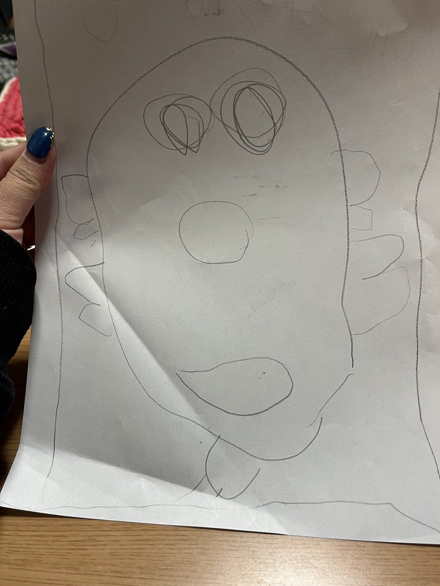 これはなんでしょうか？？ #息子画伯 #5歳児 #絵