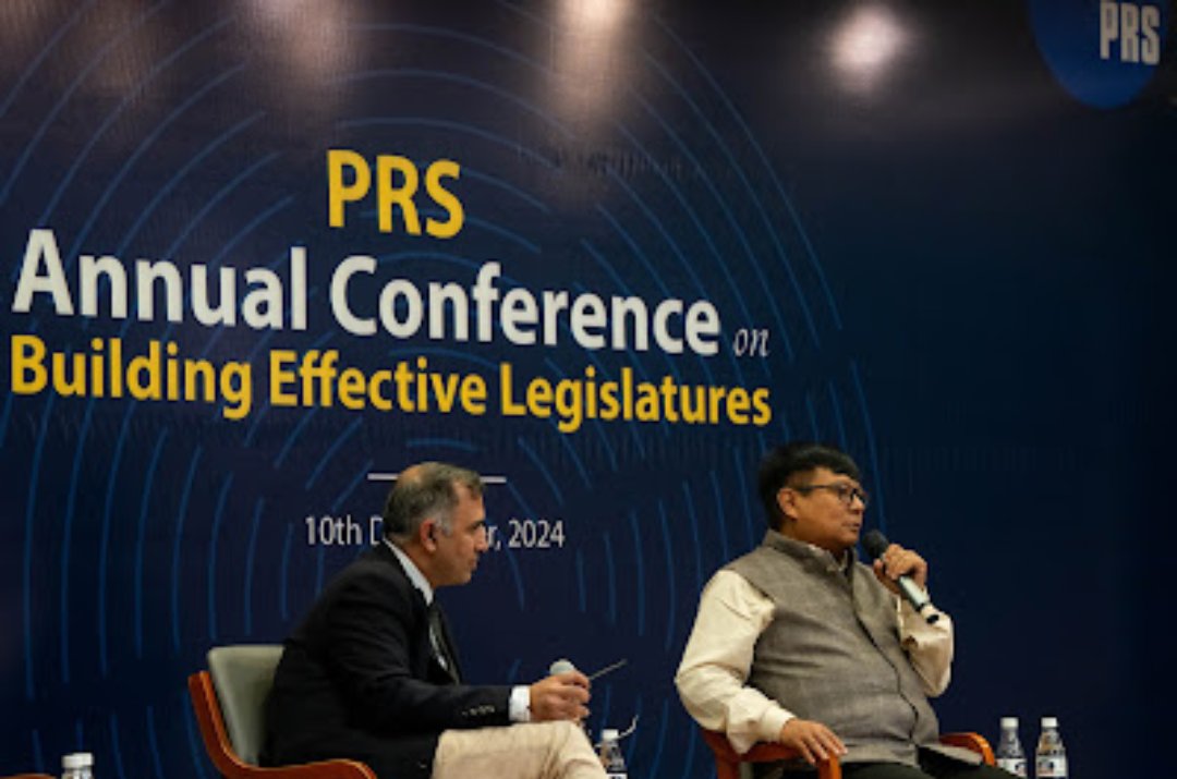 DsaikiaOfficial's tweet photo. Honored to attend the PRS Annual Conference on Building Effective Legislatures in Delhi on 10th December 2024. It was an insightful platform to exchange ideas on strengthening legislative efficiency & governance.Kudos to PRS for organizing such a meaningful event!
#PRSConference https://t.co/rEMzDNyLpX