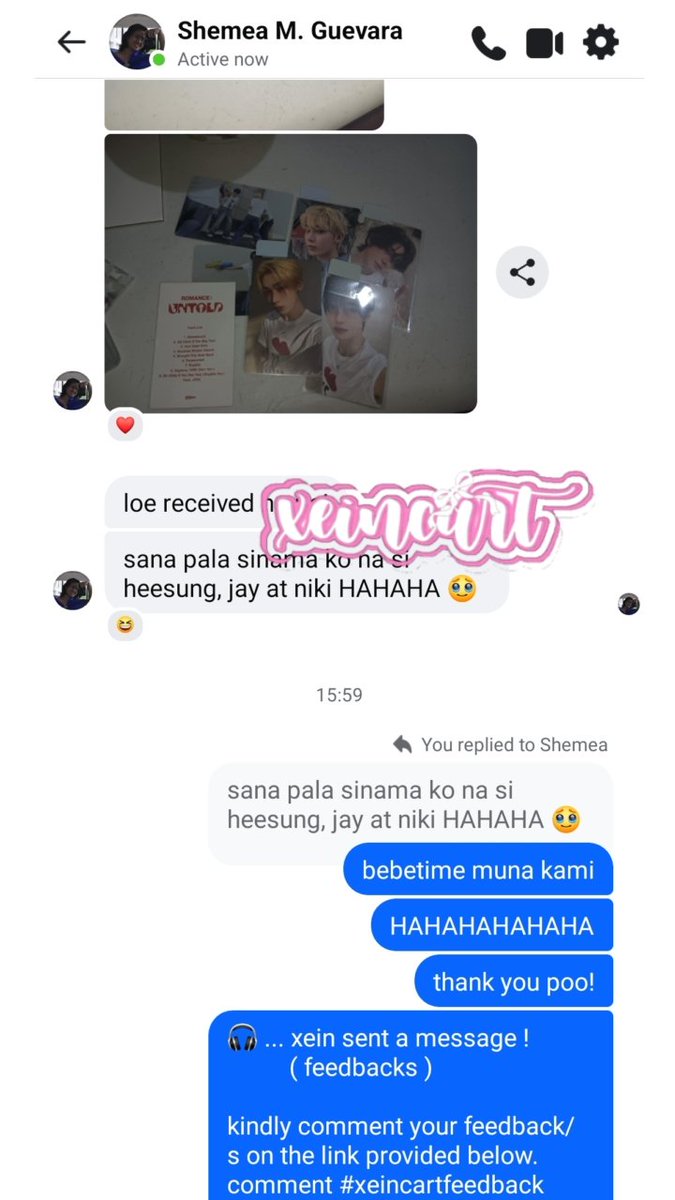 xein || check bentables ! tweet media
