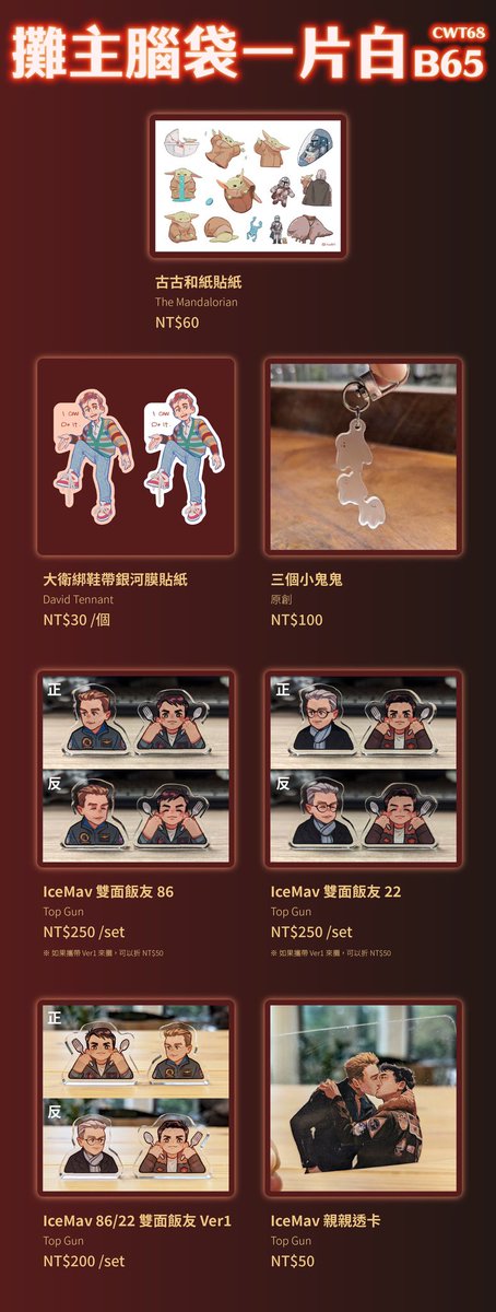 CaCOOOOO3's tweet image. 週末！CWT68 在B65🙌