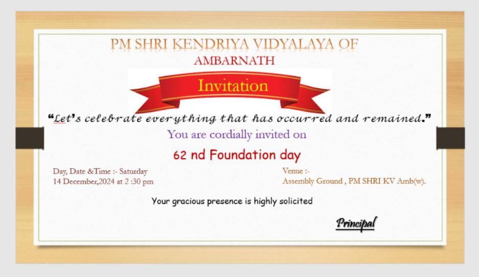 kvordamb's tweet photo. 62nd FOUNDATION DAY AND ALUMNI MEET 2024
@narendramodi
@PMOIndia
@EduMinOfIndia
@dpradhanbjp
@KVS_HQ
#BhashaUtsav2024, #NEP2020, #Multingualsim, #UnityThroughLanguages, #SchoolEducation
@ZIETMUMBAI
@KvsMumbai https://t.co/DsdMMQm2bL