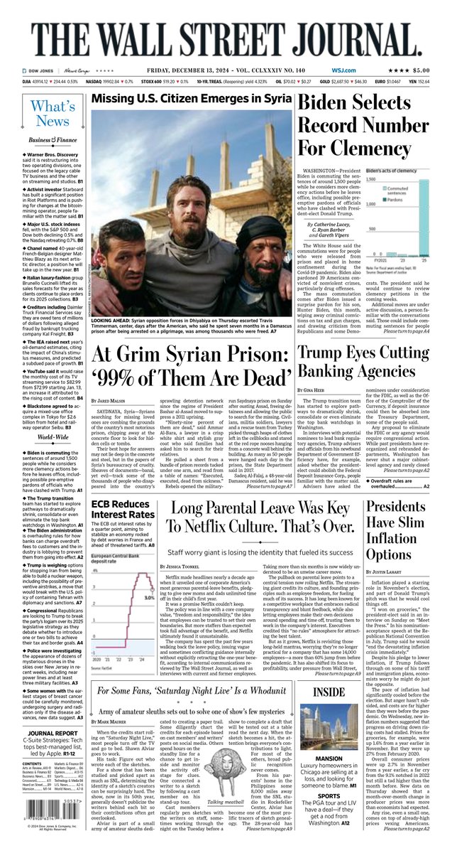 Here is an early look at the front page of today's Wall Street Journal trib.al/KCd1Vk2