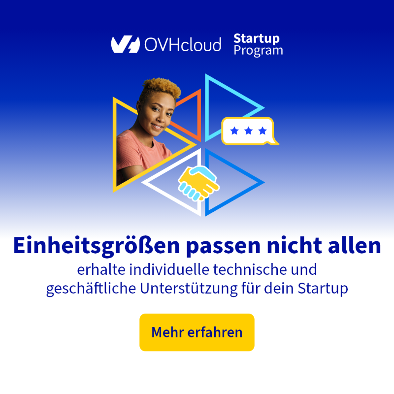 OVHcloud_DE's tweet photo. Du möchtest einen personalisierten Service, der den individuellen Bedürfnissen deines #Startups gerecht wird? Dann bist du bei uns richtig! @OVHcloudStartup begleitet dich bei jedem Schritt mit:

🤝 Einem persönlichen Ansprechpartner
🌐 Weltweiter Präsenz
👨‍💻 Schnellem Support