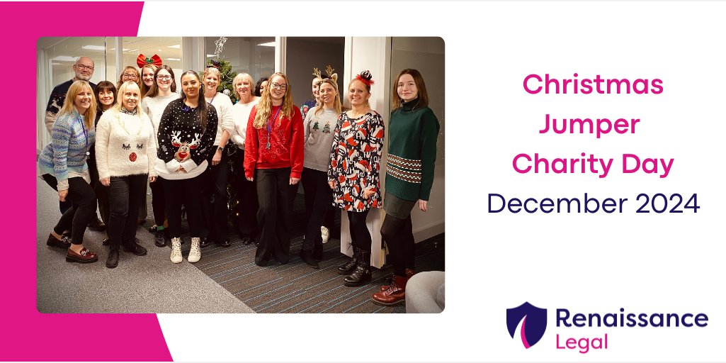 Our Renaissance Legal team enjoyed a festive fancy dress yesterday for our Christmas Jumper Day in aid of Save the Children. We wish you all a very merry and restful Christmas break and look forward to seeing you all in 2025. renaissancelegal.co.uk