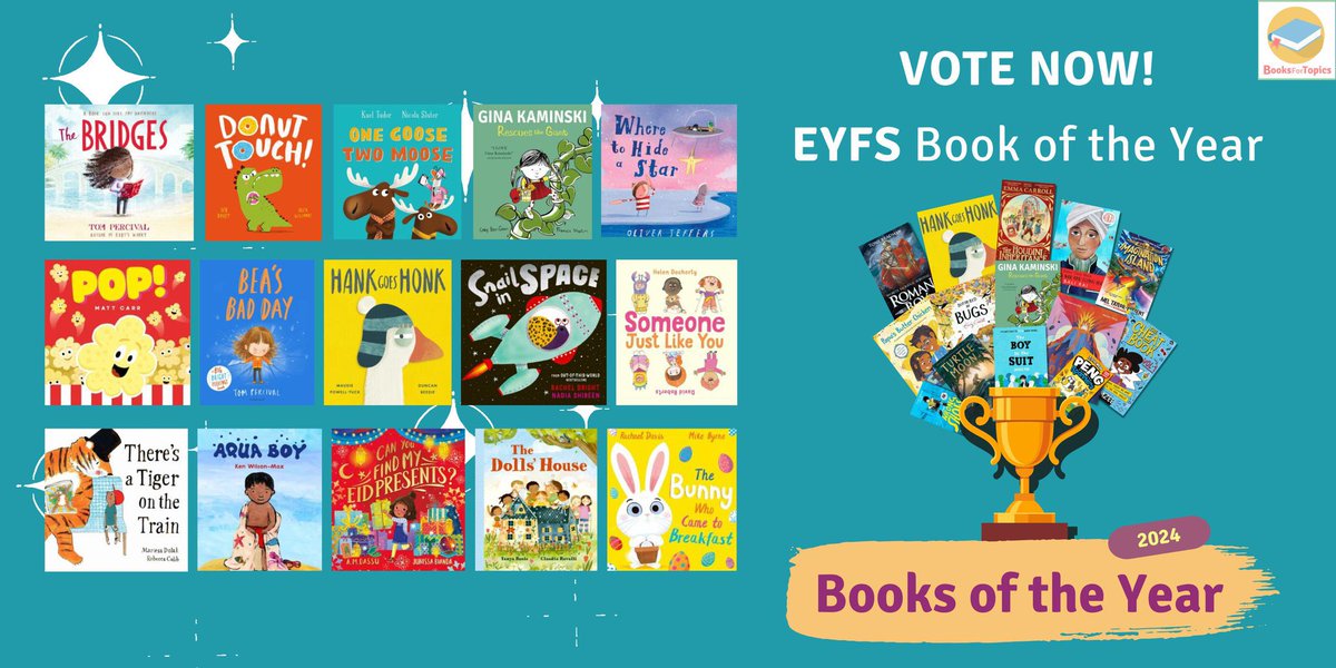 Kael Tudor (@kaeltudor) on Twitter photo One Goose, Two Moose by me and @nicolaslater has been shortlisted for <a href="/booksfortopics/">BooksForTopics</a> Books of the Year in the EYFS category for Best Class Readaloud! We’re up against some stiff competition, but please go vote for us!
booksfortopics.com/booklists/best… One Goose, Two Moose by me and @nicolaslater has been shortlisted for <a href="/booksfortopics/">BooksForTopics</a> Books of the Year in the EYFS category for Best Class Readaloud! We’re up against some stiff competition, but please go vote for us!
booksfortopics.com/booklists/best…