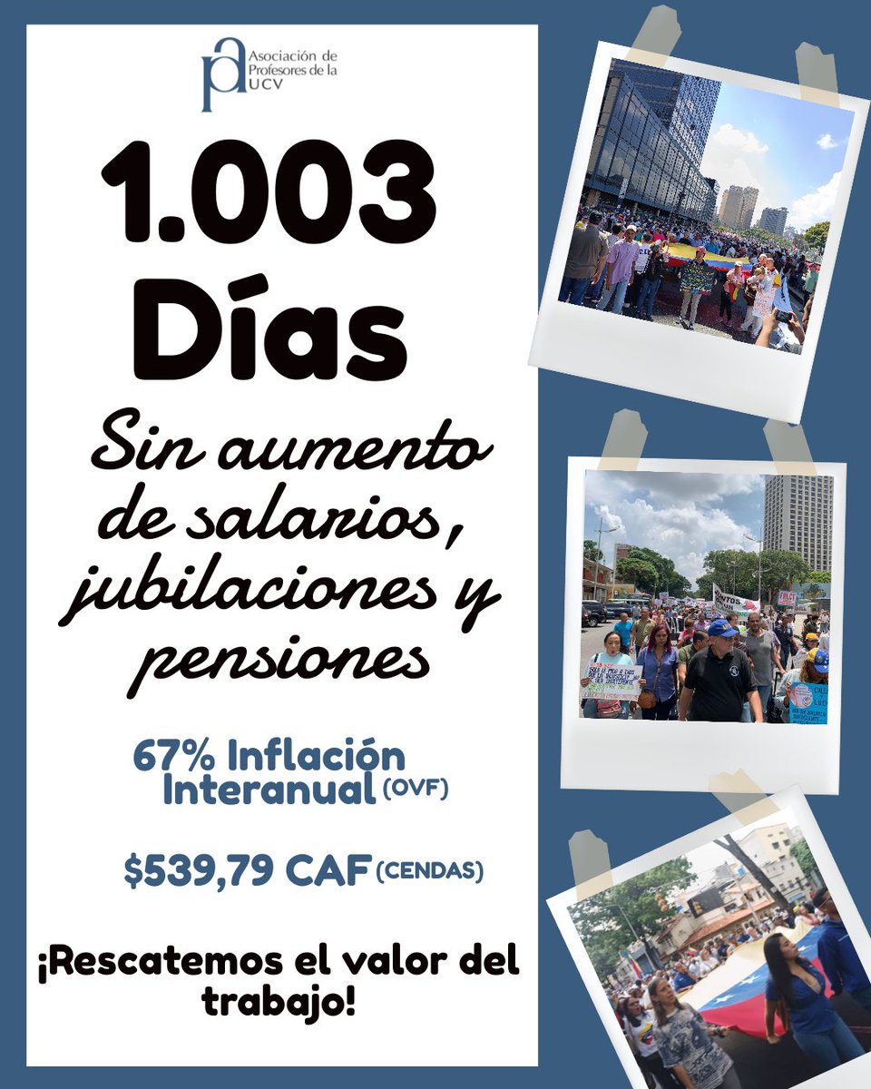 APUCV's tweet photo. #UCV #Profesores #Venezuela #SalariosDignosYa #BonoNoEsSalario https://t.co/Iuyq64XN3t