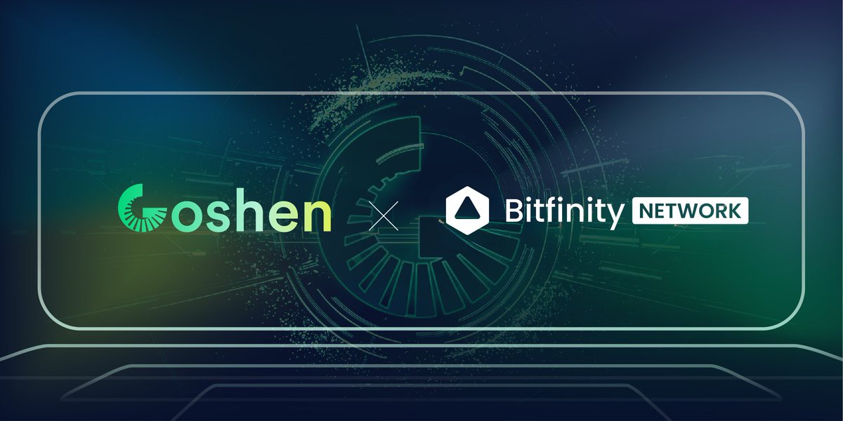 goshen_network's tweet photo. Goshen is excited to announce a collaboration with @bitfinitynet 🤝🔥

Bitfinity is a blazingly fast, next-gen EVM for Bitcoin ⚡️

More updates soon! 👀 https://t.co/NE0CWYtU4A