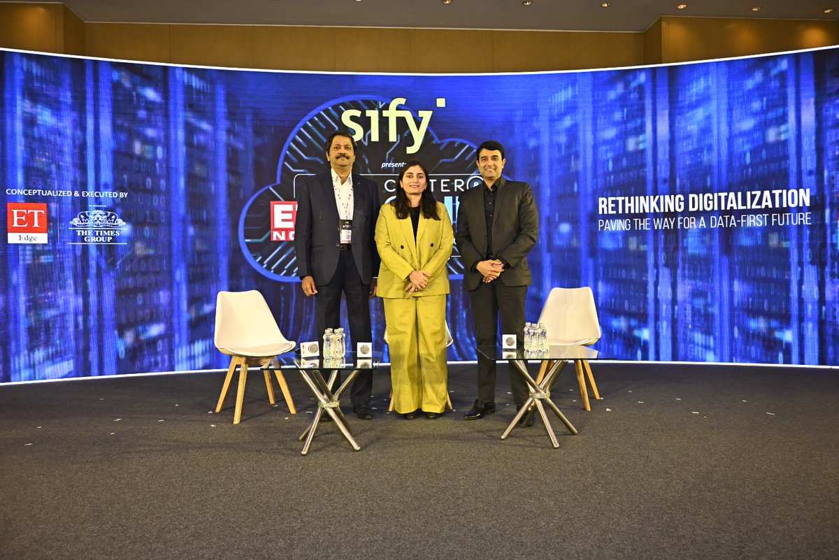 ET_Edge's tweet photo. Have a look at our panelists who addressed the discussion of 'Cloud &amp; Edge Computing: Driving Digital Transformation and Unified Data Innovation' at the 5th Edition of @sifytech presents ET Now Data Center &amp; Cloud Innovation Summit &amp; Awards.
#ETNowDataCentreandCloudInnovation2024 https://t.co/AfFjLMAglN