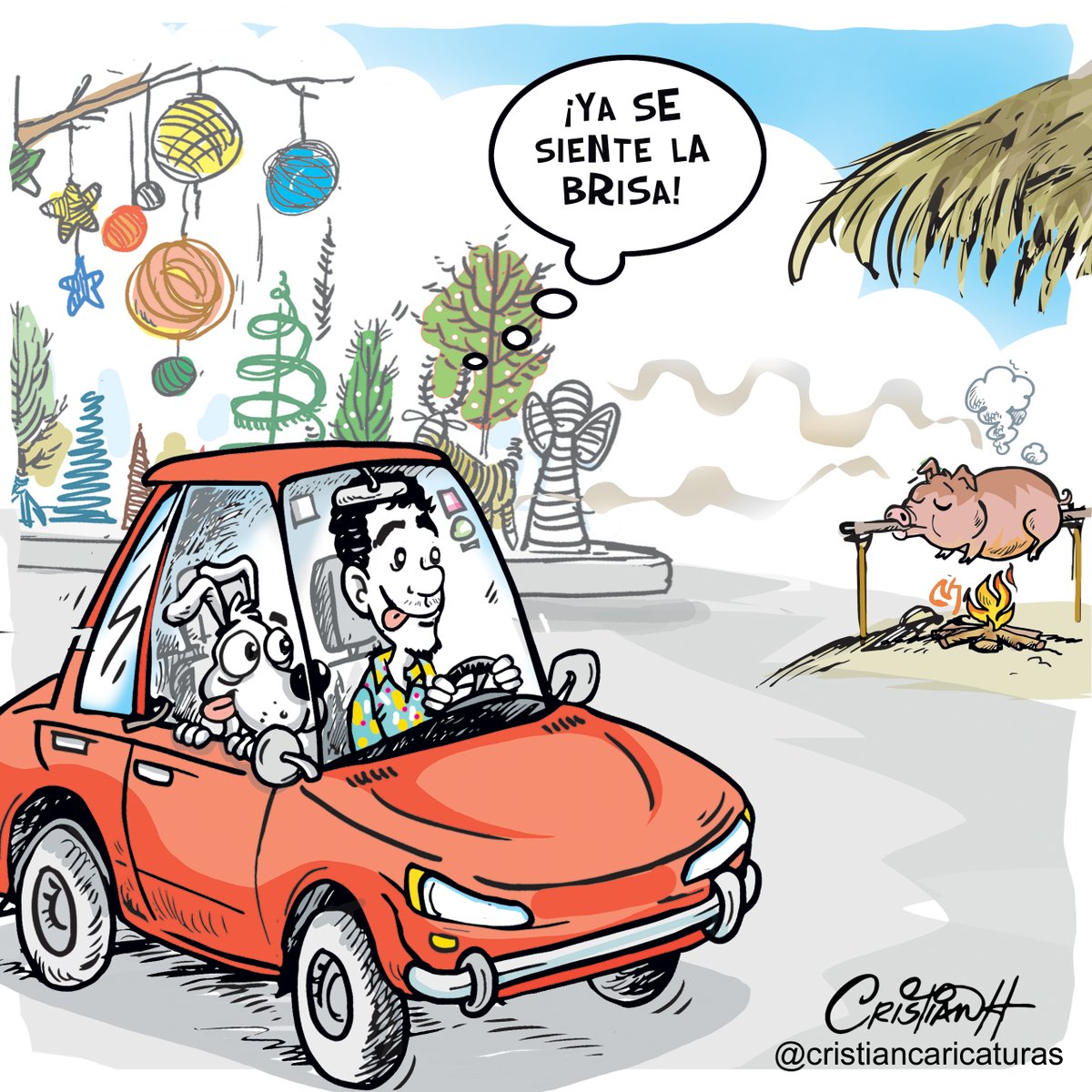 criscaricaturas's tweet photo. Mi caricatura del viernes 13 de diciembre 2024 en el periódico @ElDia_do
.
.
.
#YaSeSienteLaBrisa #navidad #puercoasao #realengo #criscaricaturas #elcarruseldelavida https://t.co/XZozquZ0zO