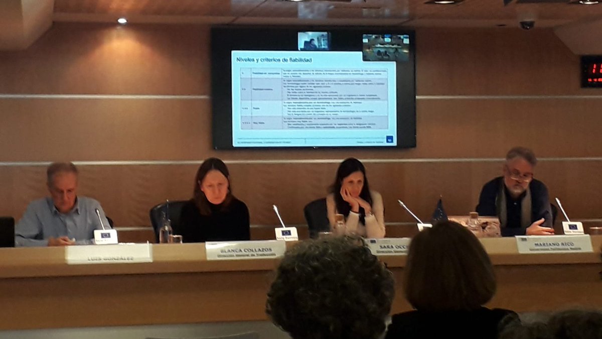 AETER (@aeter_org) on Twitter photo Nuestros socios @LuisEUlangs y <a href="/blancacollazos7/">Blanca Collazos Sánchez</a> participan en la segunda mesa redonda, dedicada a la validación de la terminología puntual en las consultas terminológicas <a href="/ProyectoTeresia/">Proyecto TeresIA</a> <a href="/ComisionEuropea/">Comisión Europea en España</a> Nuestros socios @LuisEUlangs y <a href="/blancacollazos7/">Blanca Collazos Sánchez</a> participan en la segunda mesa redonda, dedicada a la validación de la terminología puntual en las consultas terminológicas <a href="/ProyectoTeresia/">Proyecto TeresIA</a> <a href="/ComisionEuropea/">Comisión Europea en España</a>