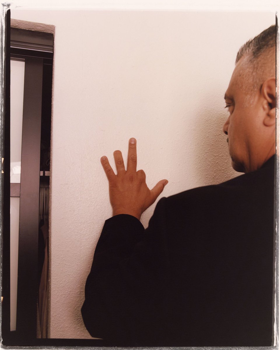 yourshysiren's tweet photo. “My Father” F. Derrick Lopez By Guicho Palma 2024 in South El Monte, CA. 

Born 1972 - Has been in the trucking industry for 33 years, lost some fingers at age seven when he wrecked into a camper on a homemade go kart he built with his cousins. 

Lighting/assist by Monica Zulema https://t.co/cy9emua5FZ
