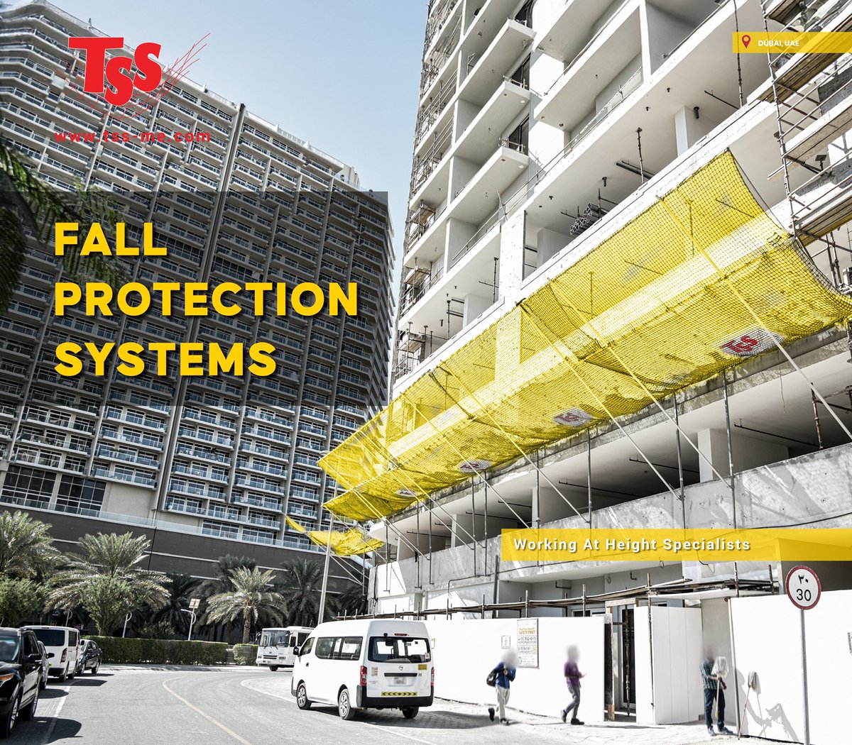 TSS_MiddleEast's tweet photo. Safety is non-negotiable! 🦺 #TSS provides reliable fall protection systems like safety net fans &amp; edge protection solutions, fully compliant with EN1263-1 &amp; EN13374. Build safer, work smarter.

#FallProtection #WorkAtHeight #DubaiConstruction #SafetyFirst #UAE #Dubai #TikTok https://t.co/JL2KcPaxJw