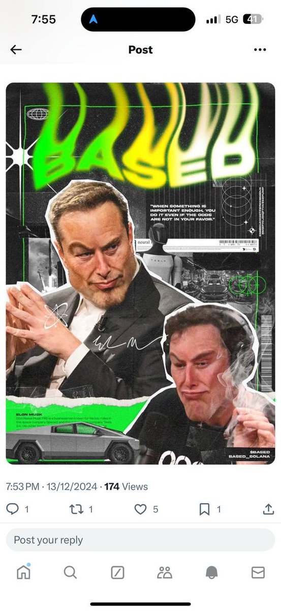 yumewgmi's tweet photo. You Fade ? Elon is Based.

Learn to be $BASED https://t.co/xnXRfgWvg9