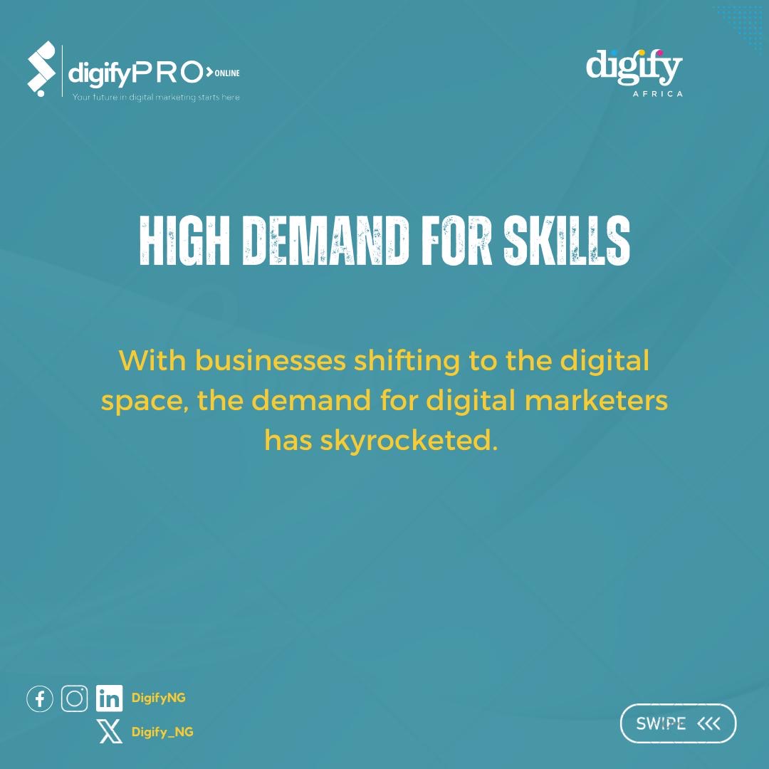 iamakin27's tweet image. Shifting to the digital space has been transformative! It’s where creativity meets strategy, and opportunities are limitless. Thrilled to be part of this ever-evolving journey. 🚀 #DigifyPro #DigifyNG #DigitalMarketing @digify_NG