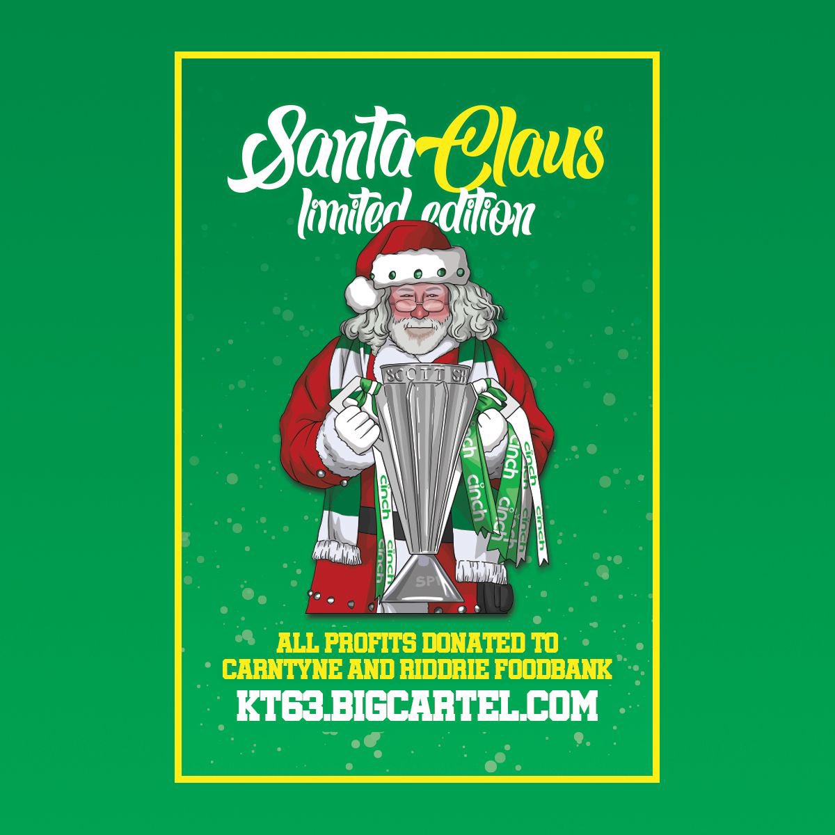 Hoidy's tweet photo. Today at 5pm on https://t.co/8fEh7t3h5i is the annual Christmas food bank fundraiser badge

With the first ever signing session ✍️ from the Celtic Park Santa 🎅 

All profits going to Carntyne and Riddrie food bank again. 

These are limited in numbers! https://t.co/qXqUxjIN2W