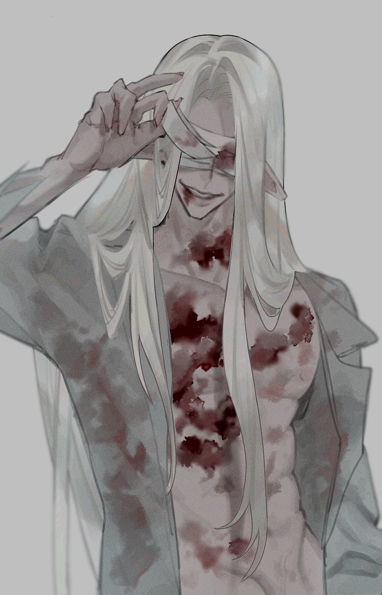 銀髪の男さん ※タップ推奨 #文字化化 #文字化化_art #Homicipher