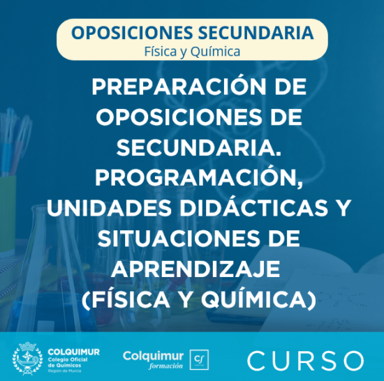COLQUIMUR's tweet image. 📢📢¡¡ULTIMO DÍA PARA MATRICULARTE 👉🏼 16 DICIEMBRE!!

&quot;Preparación de oposiciones de secundaria. Programación unidades didácticas y situaciones de aprendizaje (física y química)&quot; 📝

📌 lc.cx/RFdr1C
📍en Aula virtual #streaming

#Colquimur #colquimurformación #química