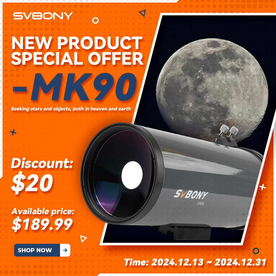 SVBONY1's tweet photo. 🌟 A limited time offer not to be missed! 
"Svbony MK90: Seeking stars and objects, both in heaven and earth."
🔭 Lowest price: $189.99 https://t.co/Z8aifBoQdY
🎁 Best Christmas gift, suitable for children and astronomy beginners, start your own interstellar exploration journey! https://t.co/MBm5vICxSr