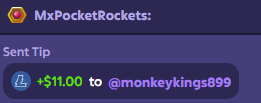 MxPocketRockets's tweet photo. Hi Everyone, Congratz and on the discord winners and slot callers.

#roobet #kickstreamer #kickcommunity #giveawaywinners #MxPocketRockets https://t.co/1wivymCoSO