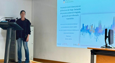 hbellvitge's tweet photo. Amparo Grijota, infermera de Pràctica Avançada de la Unitat de Turberculosi del Servei de Malalties Infeccioses de l’#hbellvitge, va defensar la seva tesi doctoral sobre prevenció de la tuberculosi en poblacions de risc, dirigida pel Dr. Miguel Santin.
Enhorabona!🎊🎊
ℹ️ https://t.co/96D6sjU6qf
@INFbellvitge #orgullbellvitge