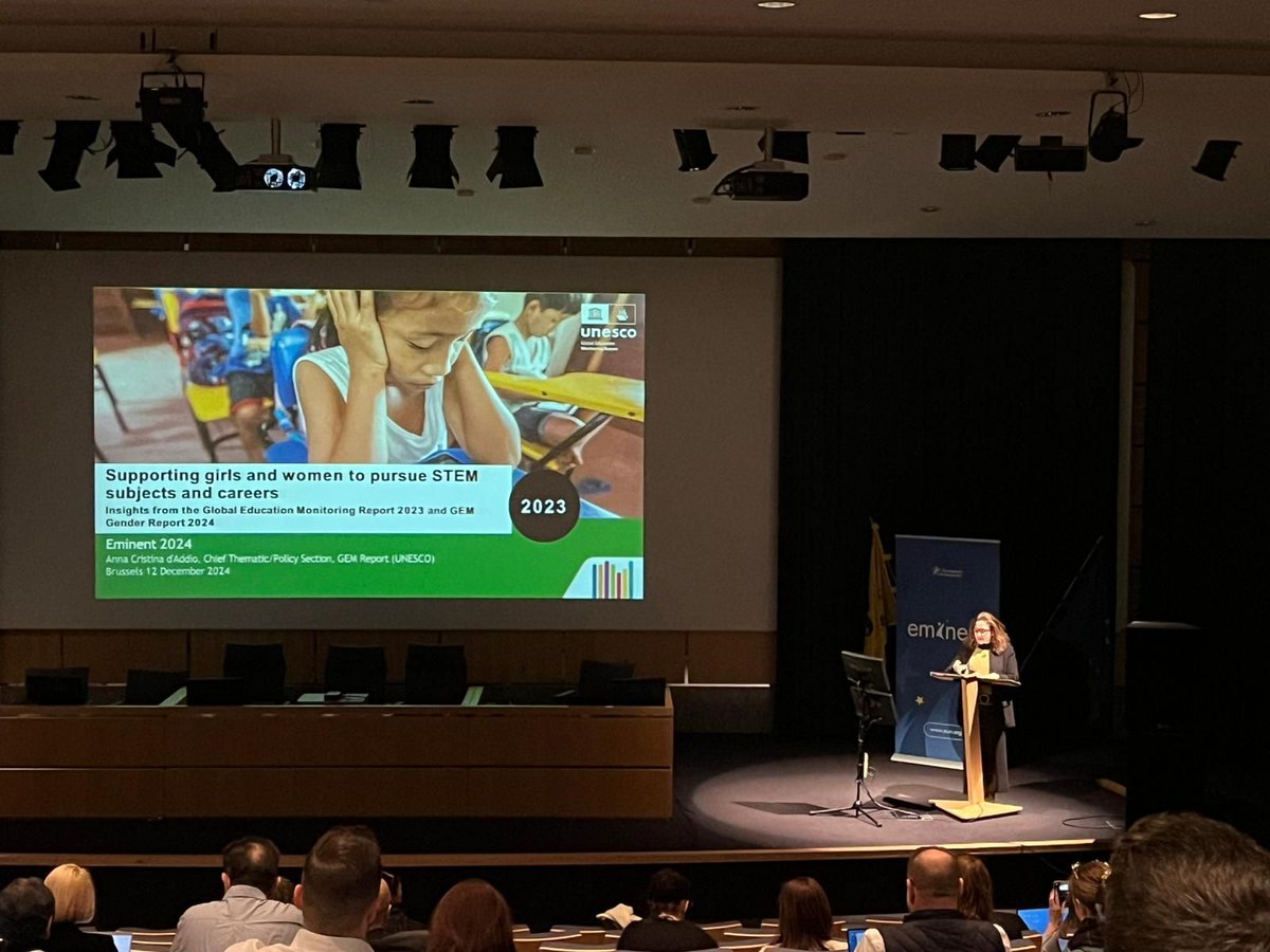 ▶️ De afgelopen 2 dagen vond in Brussel #EMINENT2024 plaats met als thema ‘Inspireren voor een Betere Toekomst’. 💡 Het stimuleren van innovatie gaat hand in hand met digitale inclusie. Dr. Anna Cristina d’Addio brak een lans voor het doorbreken van stereotypen in STEM-onderwijs.
