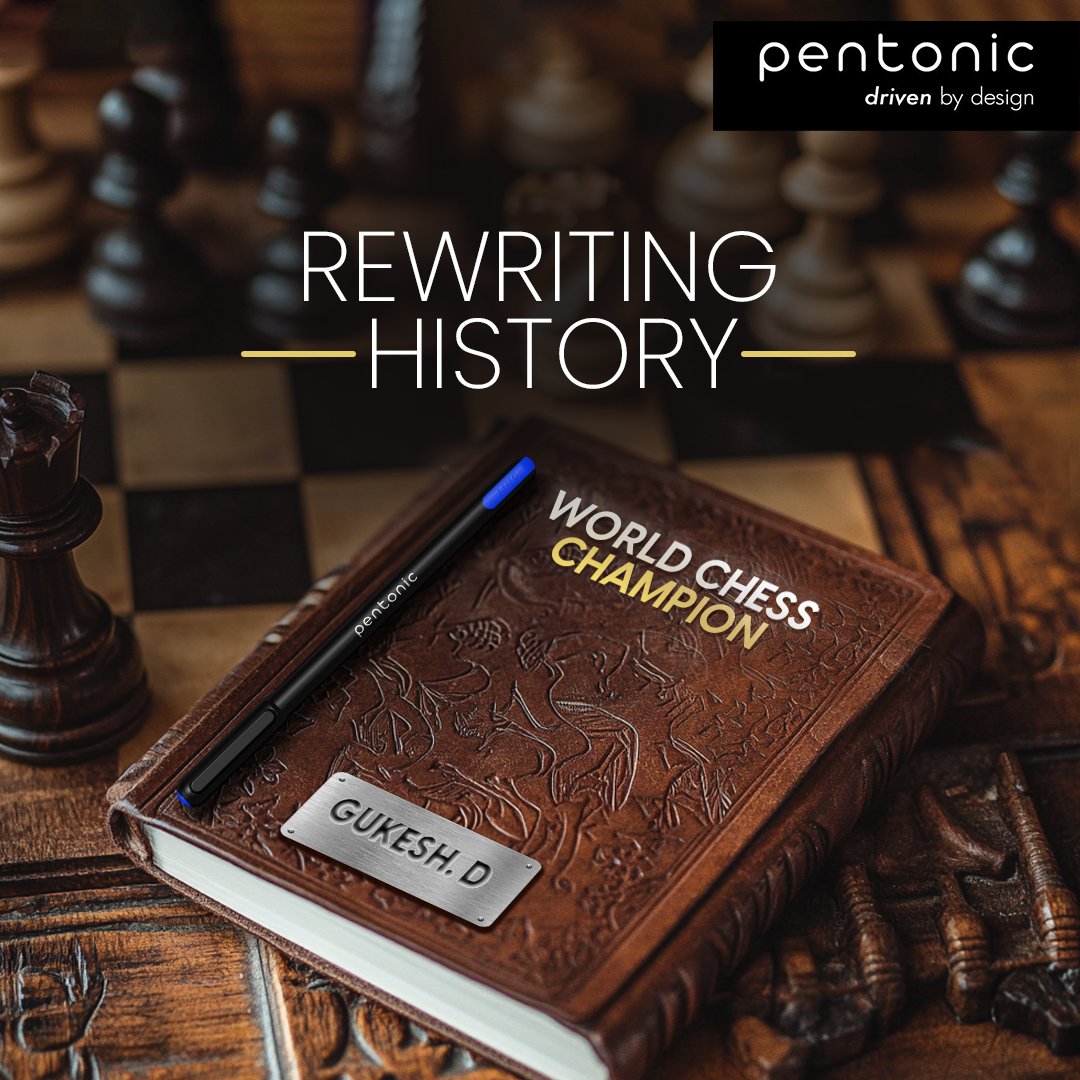 Checkmate the world with moves that inspire. Gukesh, the youngest chess king, is writing history with brilliance! Congratulations champion!

#Linc #Pentonic #DrivenByDesign #WorldChampion #YoungestChampion #ChessLegend #Chess