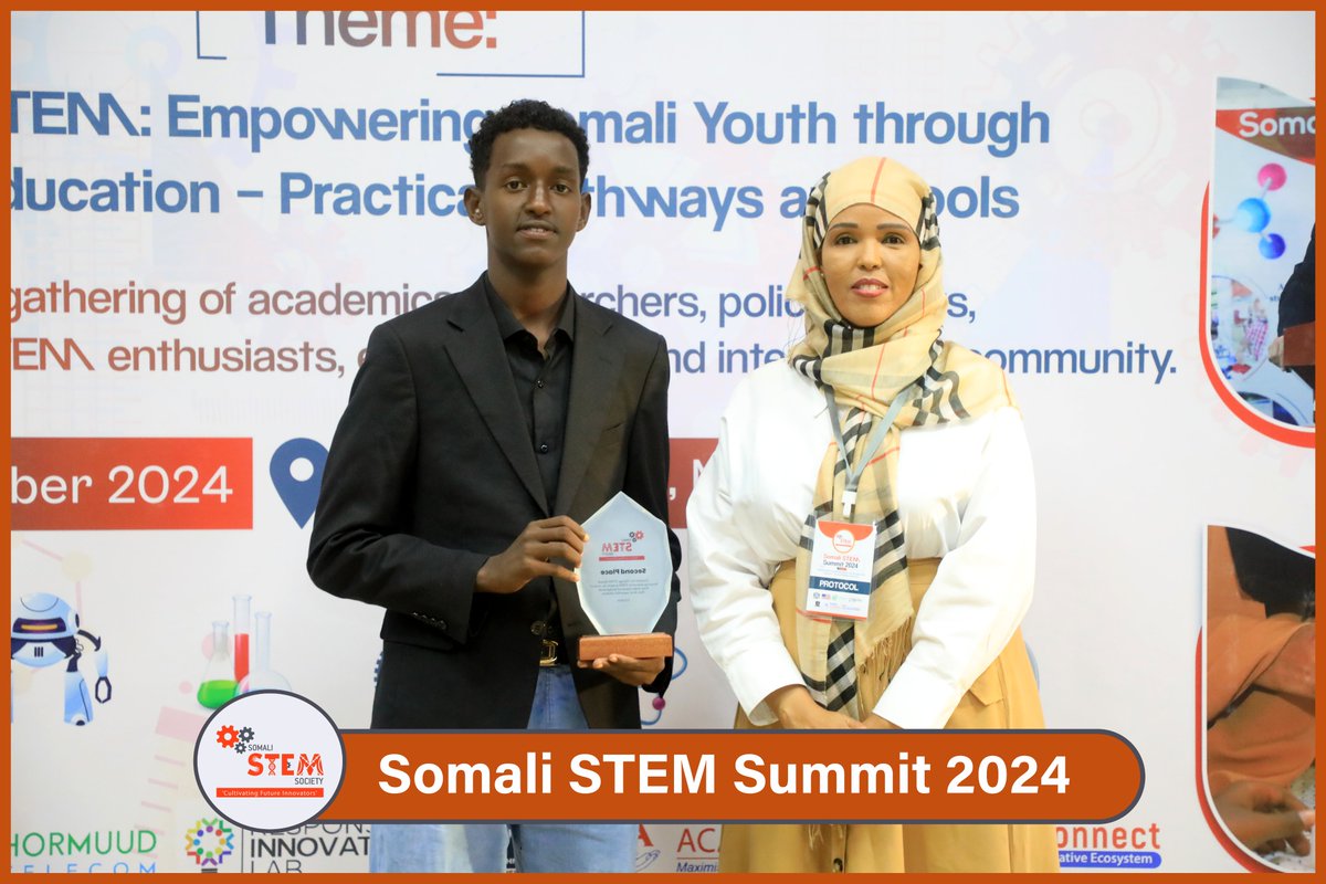 SomaliSTEM's tweet image. 2/2 Congrats to the #SheCanCode graduates and STEM project competition winners! Ferrari Robot Car, Potato Electricity, and Water Purifier are just the start of Somalia’s bright tech future. Every certification moves us closer to innovation! #SomaliSTEMSummit2024 #STEMExcellence