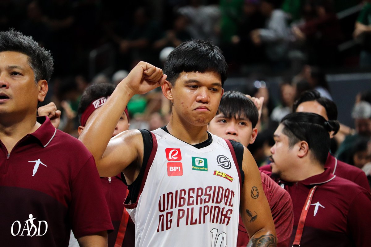 oasdup's tweet photo. BANGON‼️ BAWI‼️

Feel the loss. And let it be our fuel for the winner-take-all #UAAPSeason87 Finals Game 3‼️

#UPFight #LabanUP #StrongerBetterTogether

📸 Duane Villanueva/Patricia Fontilar https://t.co/ZL2Z3OYrhs