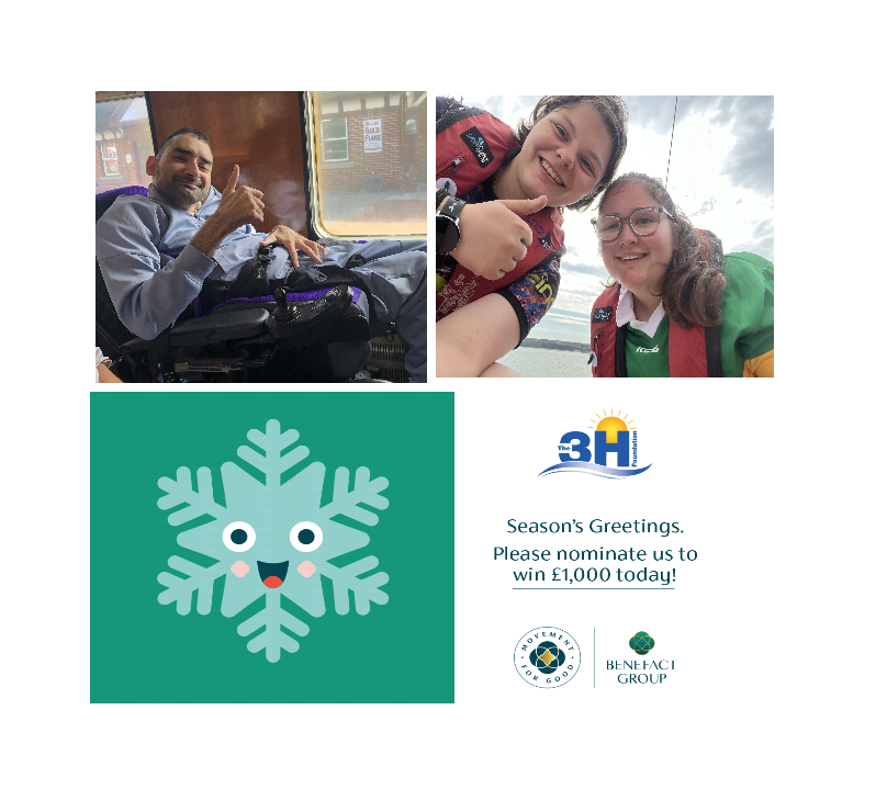 The3HFoundation's tweet photo. As a small charity, a donation to our funds makes a real and tangible difference to the work that we are able to do. Please consider supporting us at no cost to yourself thought nominating us through Movement for Good. 
https://t.co/1pLayfJJje https://t.co/Aw84TPsTbE