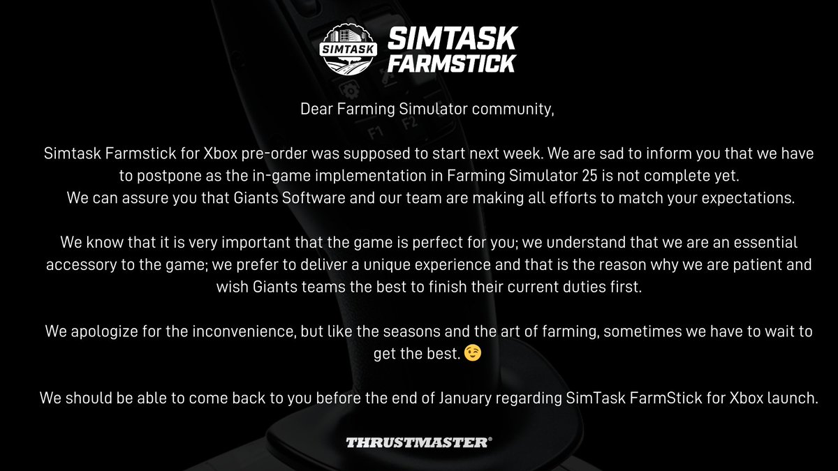 TMThrustmaster's tweet photo. About SimTask Farmstick for Xbox: https://t.co/yxB444cvsq