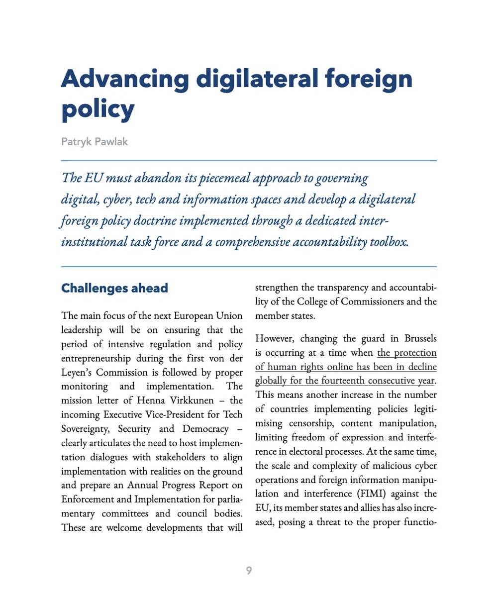 As the new leadership settles down in Brussels, the <a href="/EUI_EU/">European University Institute</a> scholars came together to share some ideas and recommendations for the future of the EU's #digital policies. Thanks to @MajcherKlaudia for putting this brief together! 

Have a read: cadmus.eui.eu/handle/1814/77…