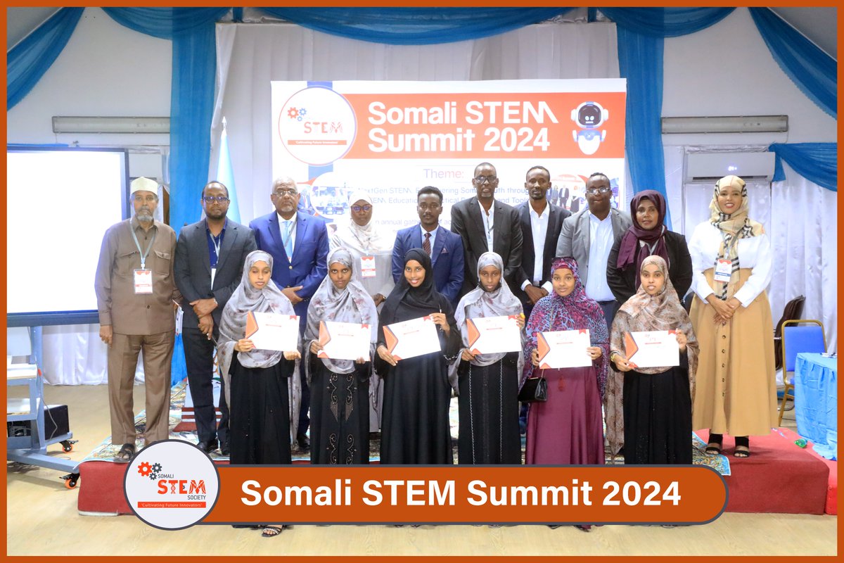 SomaliSTEM's tweet image. 2/2 Congrats to the #SheCanCode graduates and STEM project competition winners! Ferrari Robot Car, Potato Electricity, and Water Purifier are just the start of Somalia’s bright tech future. Every certification moves us closer to innovation! #SomaliSTEMSummit2024 #STEMExcellence