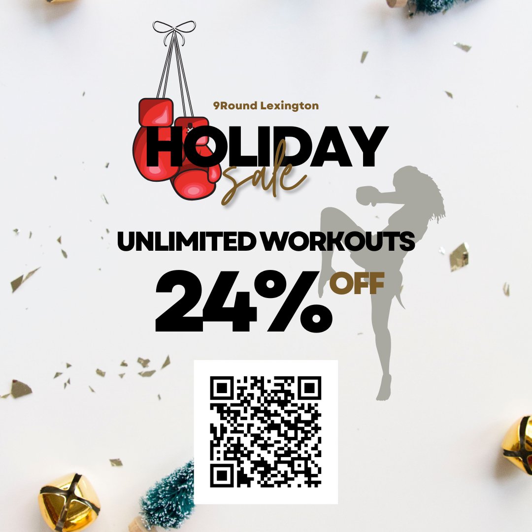9RoundLex's tweet photo. Ho-ho-holiday sales!

This time of year we tend to put our own interests to the side, which is silly! Don't forget to take advantage of all the holiday sales for yourself, too.

Including 9Round's! Probably the best deal of them all because not only do... https://t.co/WZryWOkloY https://t.co/5lOvNirz32