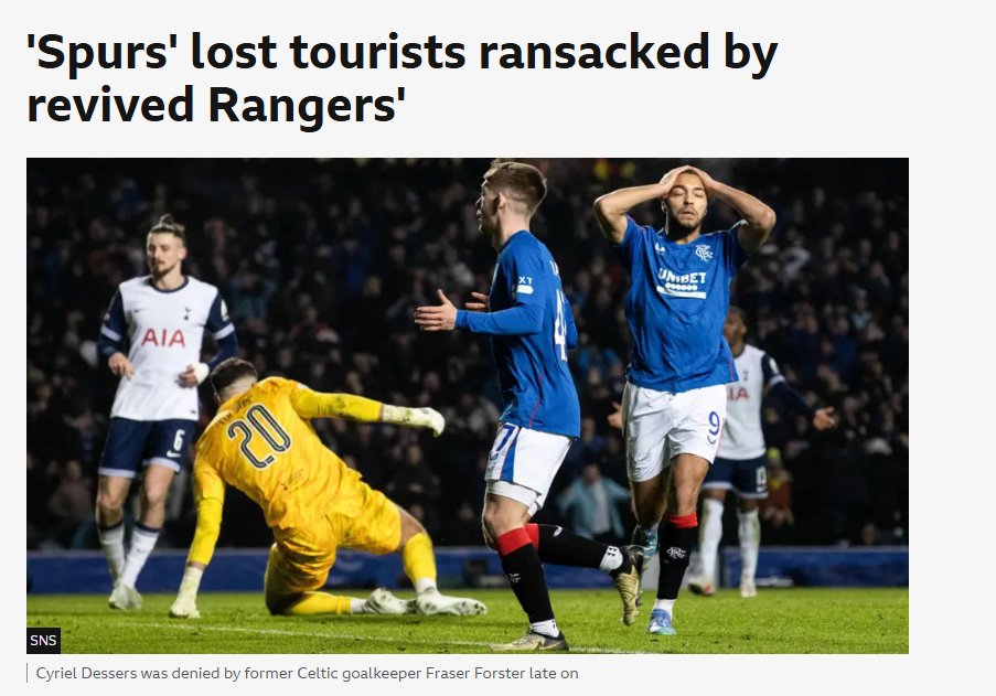 I get sensational headlines attract attention, but if you asked 100 people to guess you the result of this game from the headline, I wonder how many would successfully guess it was 1-1.