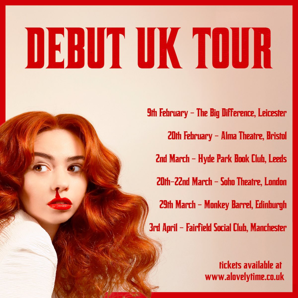 A Lovely Time (@a_lovely_time) on Twitter photo Big ol’ Friday at A Lovely Time towers. <a href="/laurenpattison/">Lauren Pattison</a> and Mr Chonkers have announced tour shows in 2025, ol <a href="/TomLawrinson/">Tom Lawrinson - edfringe 16 to 20</a> heads to Europe and <a href="/hannahtheplatt/">hannah platt</a> is doing a run at <a href="/sohotheatre/">Soho Theatre</a> in March!
🎟: alovelytime.co.uk Big ol’ Friday at A Lovely Time towers. <a href="/laurenpattison/">Lauren Pattison</a> and Mr Chonkers have announced tour shows in 2025, ol <a href="/TomLawrinson/">Tom Lawrinson - edfringe 16 to 20</a> heads to Europe and <a href="/hannahtheplatt/">hannah platt</a> is doing a run at <a href="/sohotheatre/">Soho Theatre</a> in March!
🎟: alovelytime.co.uk