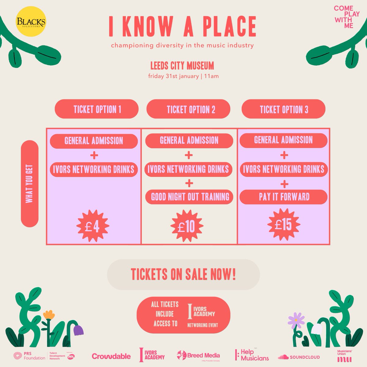 cpwmco's tweet photo. 🎤 I Know A Place 2025 is back! 🎉 

Join us at Leeds City Museum on Jan 31 for a day of panels, workshops, &amp; networking to empower and celebrate diversity in music! 🌈 

From emerging artists to industry pros, this is YOUR space. 

🎟️ Tickets on sale now: https://t.co/vENuIYDxDO https://t.co/0EqYsnVfSi