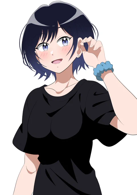 オリジナルで黒髪ショートカットの女の子を描きました。今回も白背景です。だいぶ寒くなってきましたがなんとなくTシャツが描きたい気持ちでした。漫画も描いてます。読んでくれたら嬉しいです。(^-^)#イラスト #オリジナルイラスト 