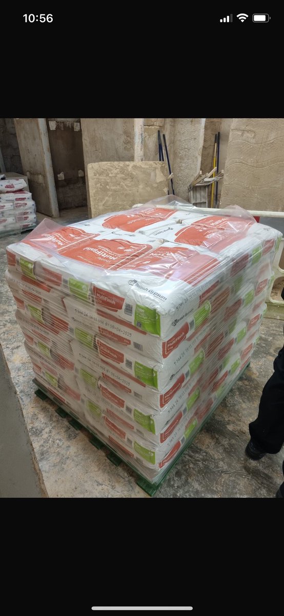 ConstructionFE's tweet photo. Many thanks to our friends and partners @britishgypsum for the free of charge materials to use for training our #plastering students here @NottmCollege #construction @RyanSeeleyBG #NAPL 👷♂️👷 https://t.co/sKrF6sx7MK
