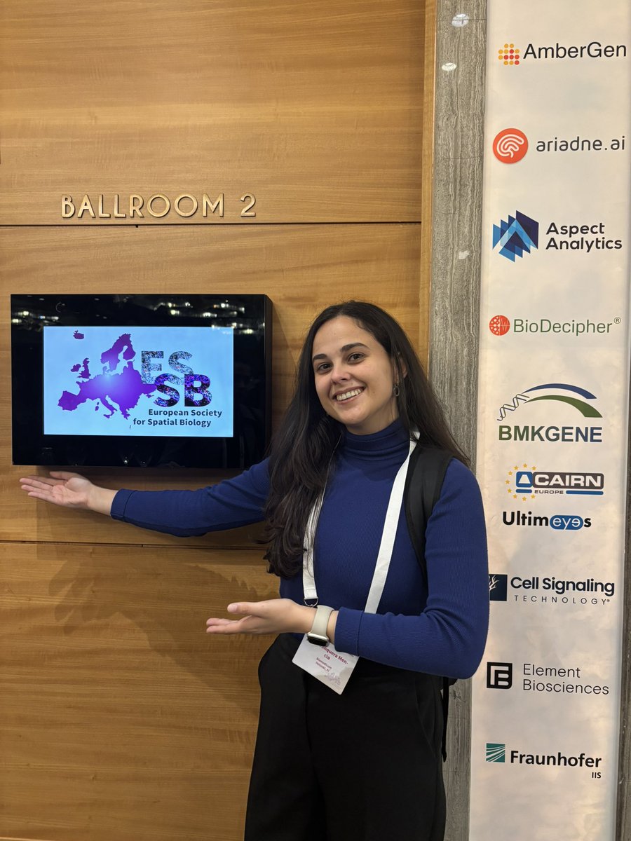 Excited to be presenting at the #ESSB conference this week! 🎉

Come by to Poster 8️⃣8️⃣ to learn about our work on the spatial study of the cell cycle in ovarian cancer.

Grateful to <a href="/EFIS_Immunology/">EFIS</a> for awarding me a travel grant to present in this outstanding conference! ✨