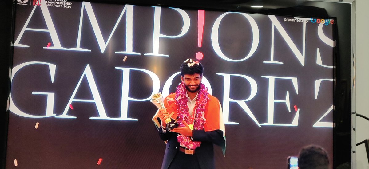 riteshsomani's tweet image. The undisputed, youngest #FideWorldChess Champion 🏆👏🏻🏆! @DGukesh #GukeshWorldChampion #GukeshDommaraju #GukeshDing #FIDEWorldChampionship2024