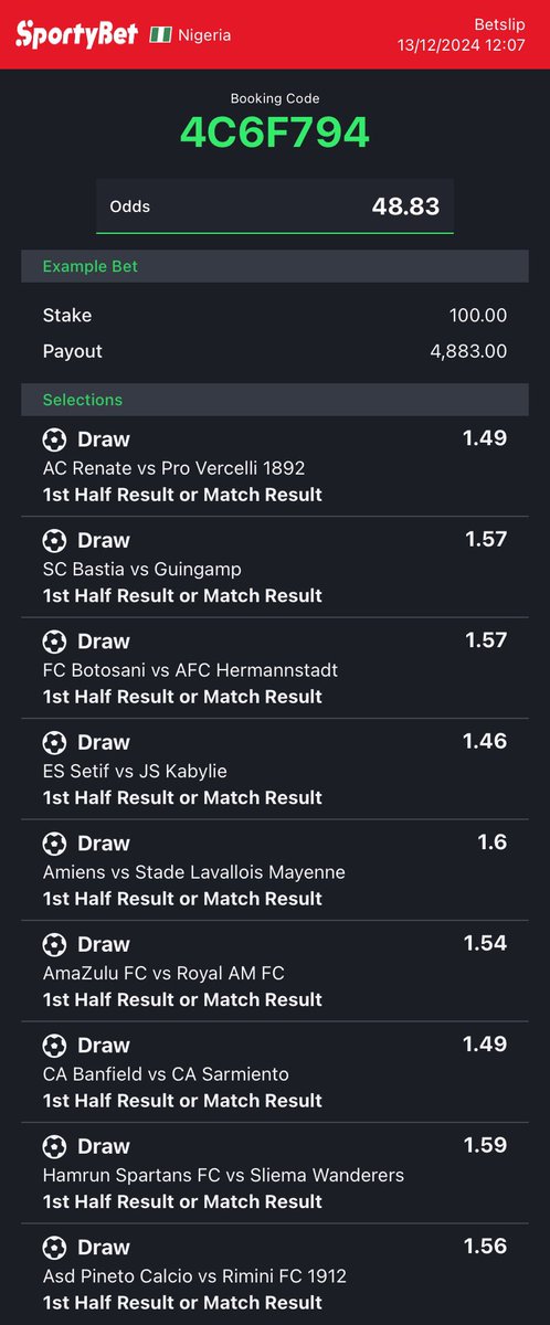 Afc_saks1's tweet image. Even - 30590C1

1st half even - 5970CCD

2nd half even - A3E64BF

HT or FT X - 4C6F794