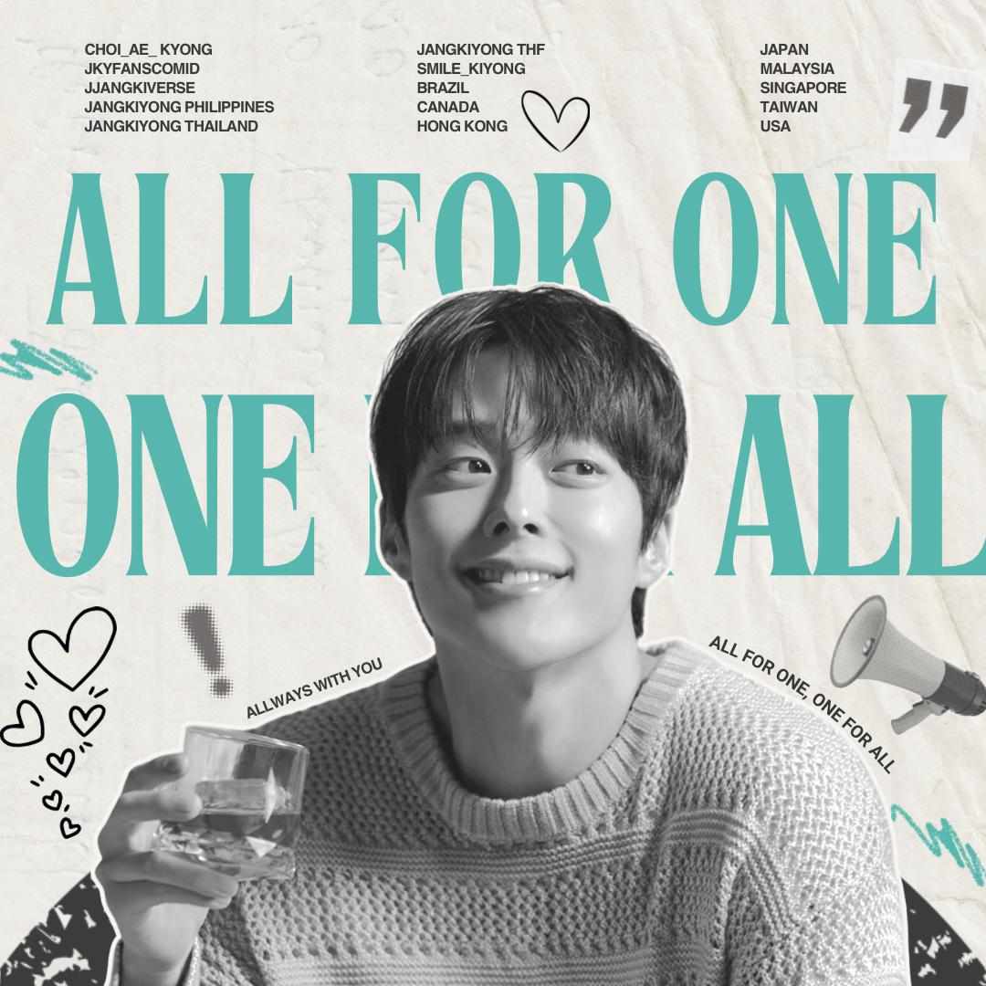 Noimz72's tweet photo. Twitter Caption ✨ 

🙏 All for one. One for all 🙏

 "우리는 모두 한마음으로 배우장기용을 응원합니다"
We will keep support and cheer actor Jang ki-yong with one mind as we did in the past, and forever.
#장기용 #jangkiyong #張基龍 #장기용팬카페 #장기용위버스 #OVERSEAS_FANS_UNITED https://t.co/DZi1VUuHVw