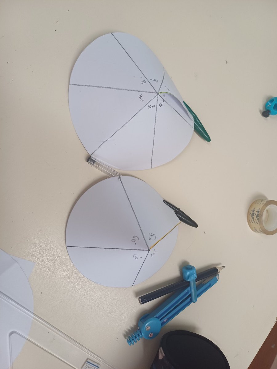 Sylvio97425's tweet photo. Seance de fin d'année sur le cône. Manipulation, conjecture, essai erreur... #manipulation #Maths #triptyque https://t.co/wH7suOiDoG