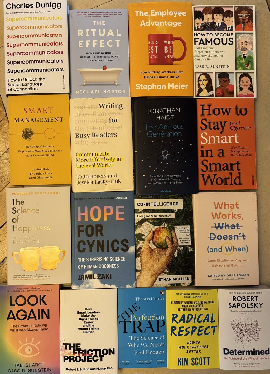 Thobava's tweet image. As every year, I’m delighted to share my recommended reading list featuring the best books of 2024 for #behavioralscience enthusiasts and anyone looking to better understand #humanbehavior.  
Perfect for holiday reading or as a gift!