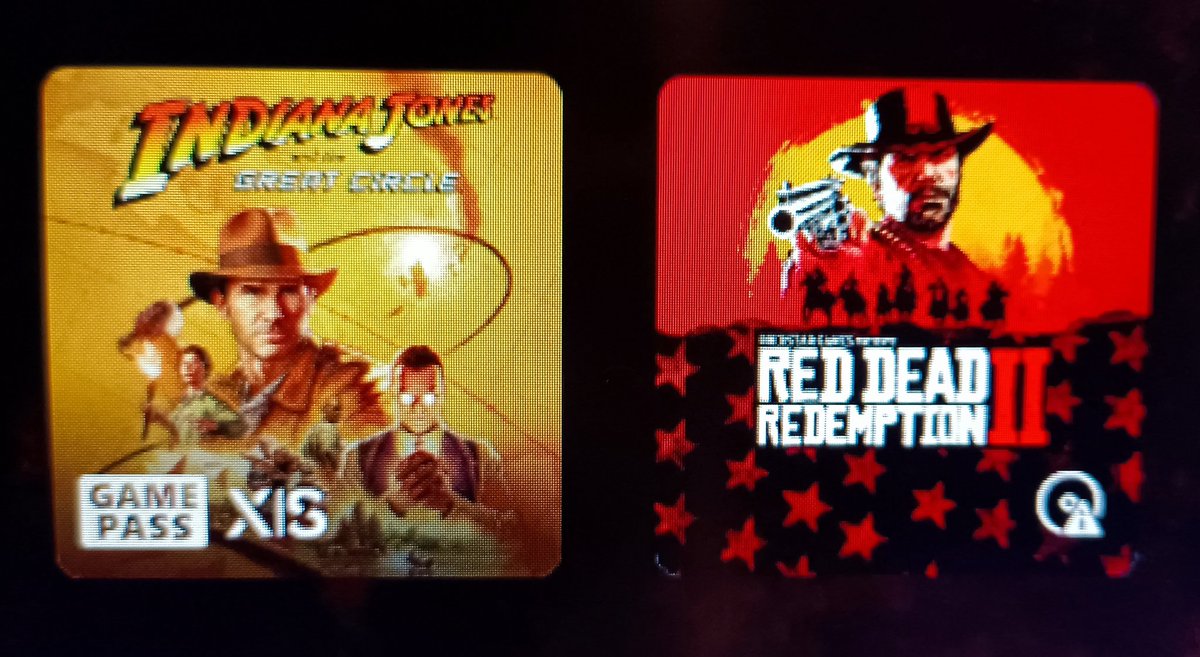 MistesYuusha's tweet photo. Soy yo o parece que va a haber una pelea súper épica entre las caratulas del #IndianaJonesandtheGreatCircle y la del #RedDeadRedemption2 ?? 🤣🤣🤣

#XboxGamePass #XboxSeriesX #XboxSeriesS #Xbox #Bethesda #RockstarGames https://t.co/PBxgYVkOB6