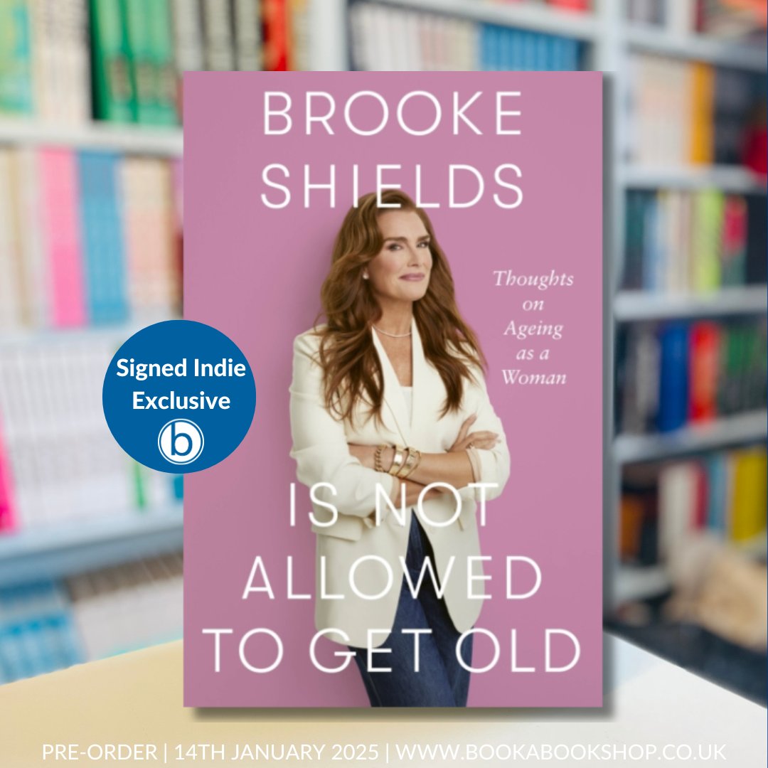 Booka Bookshop. (@bookabookshop) on Twitter photo 📦 Packing Room Pick 📦
A New Year treat! The brand new memoir by actor, model, author and ICON <a href="/BrookeShields/">Brooke Shields</a> - who is signing copies exclusively for Independent Bookshops! ✨📚
Pre-order a signed copy here: bit.ly/4ivjJE9 📦 Packing Room Pick 📦
A New Year treat! The brand new memoir by actor, model, author and ICON <a href="/BrookeShields/">Brooke Shields</a> - who is signing copies exclusively for Independent Bookshops! ✨📚
Pre-order a signed copy here: bit.ly/4ivjJE9