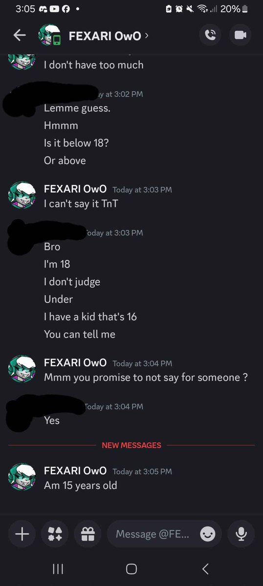 ElijahB89261775's tweet image. Hey guys just wanted to warn you about @fexari10 he's 15 and he's hooking up with adults which is absolutely disgusting  please be cautious of him he will ask you to collab with him and then you'll become a pedo