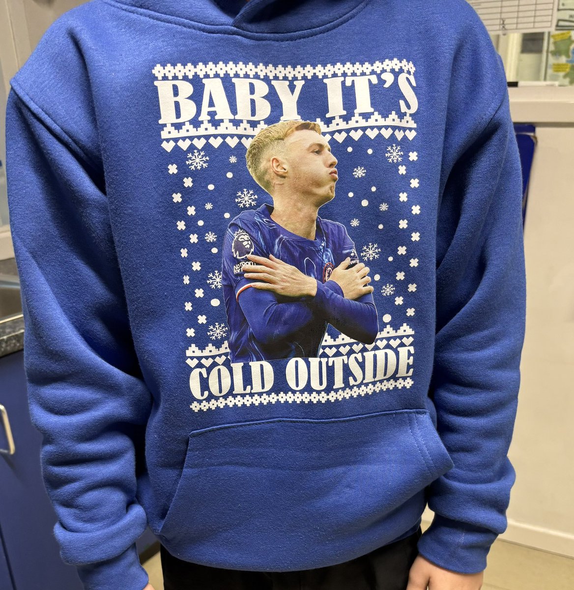 Tilery Primary (@tileryprimarysc) on Twitter photo Wonder what <a href="/_colepalmer20/">Cole Palmer( Fan)</a> thinks of one of our Year 6 pupil’s Christmas jumpers for Christmas Jumper Day <a href="/ChelseaFC/">Chelsea FC</a> <a href="/England/">England</a> <a href="/EnglandFootball/">England Football</a> #ChristmasJumperDay #school #colepalmer #palmer #ChelseaFC Wonder what <a href="/_colepalmer20/">Cole Palmer( Fan)</a> thinks of one of our Year 6 pupil’s Christmas jumpers for Christmas Jumper Day <a href="/ChelseaFC/">Chelsea FC</a> <a href="/England/">England</a> <a href="/EnglandFootball/">England Football</a> #ChristmasJumperDay #school #colepalmer #palmer #ChelseaFC