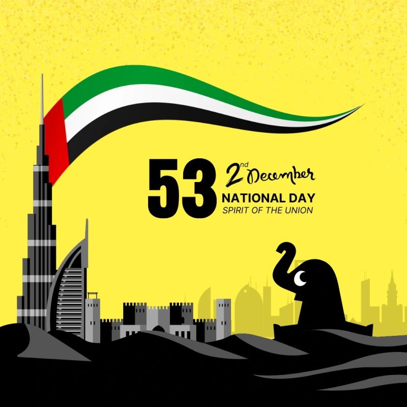 RosmanME's tweet photo. Happy UAE National Day! 🇦🇪 Celebrate unity, progress, and prosperity.

#UAENationalDay #UAE #Rosman https://t.co/s03ICheYfF